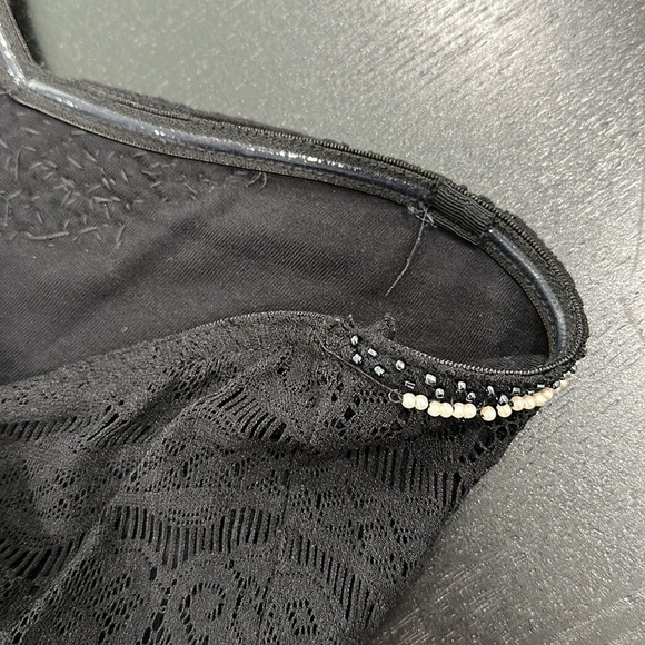 Free People Strapless Lace Beaded Mini Dress - M - Picture 16 of 16